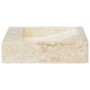 Lavabo crema mármol 58x39x10 cm de vidaXL, Lavabos - Ref: Foro24-149159, Precio: 207,71 €, Descuento: %