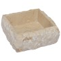 Cream marble sink 30x30x13 cm by vidaXL, Sinks - Ref: Foro24-149174, Price: 132,41 €, Discount: %