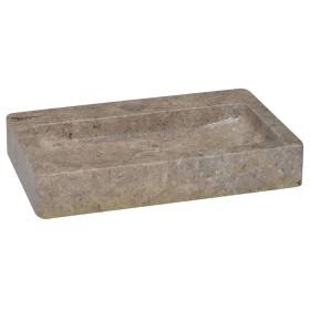 Lavabo de pared mármol gris 38x24x6,5 cm de vidaXL, Lavabos - Ref: Foro24-149188, Precio: 85,86 €, Descuento: %