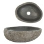 Lavabo de piedra de río ovalada 29-38 cm de vidaXL, Lavabos - Ref: Foro24-242666, Precio: 89,70 €, Descuento: %