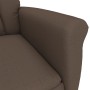 Sillón de masaje reclinable de piel de ante artificial marrón de vidaXL, Sillones de masaje eléctricos - Ref: Foro24-289770, ...