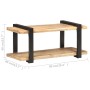 Mueble para TV de madera maciza de mango rugosa 90x40x40 cm de vidaXL, Muebles TV - Ref: Foro24-320493, Precio: 118,99 €, Des...