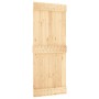 Puerta corredera con herrajes madera maciza de pino 85x210 cm de vidaXL, Puertas - Ref: Foro24-3203232, Precio: 171,20 €, Des...