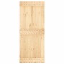 Puerta corredera con herrajes madera maciza de pino 85x210 cm de vidaXL, Puertas - Ref: Foro24-3203232, Precio: 171,20 €, Des...