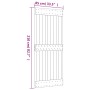 Puerta corredera con herrajes madera maciza de pino 85x210 cm de vidaXL, Puertas - Ref: Foro24-3203232, Precio: 171,20 €, Des...