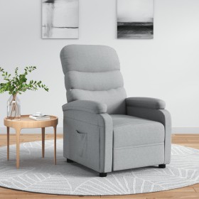 Sillón reclinable de tela gris claro de vidaXL, Sillones - Ref: Foro24-321216, Precio: 209,99 €, Descuento: %