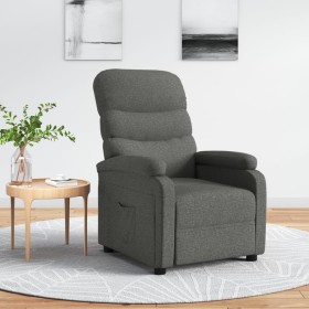 Sillón reclinable de tela gris oscuro de vidaXL, Sillones - Ref: Foro24-321217, Precio: 210,43 €, Descuento: %