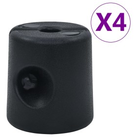 Weights for gazebo/tent 4 units PE black by vidaXL, Weights for gazebos - Ref: Foro24-47689, Price: 69,99 €, Discount: %