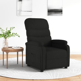 Sillón reclinable de tela negro de vidaXL, Sillones - Ref: Foro24-321218, Precio: 174,99 €, Descuento: %