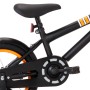 Kinderfahrrad und Frontgepäckträger 14" schwarz und orange von vidaXL, Fahrräder - Ref: Foro24-92189, Preis: 148,44 €, Rabatt: %