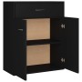 Aparador de madera contrachapada negro 60x30x75 cm de vidaXL, Aparadores - Ref: Foro24-800712, Precio: 79,71 €, Descuento: %