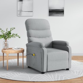 Sillón de masaje tela gris claro de vidaXL, Sillones de masaje eléctricos - Ref: Foro24-321226, Precio: 237,99 €, Descuento: %