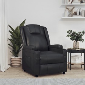 Sillón reclinable de cuero sintético negro de vidaXL, Sillones - Ref: Foro24-321304, Precio: 242,99 €, Descuento: %