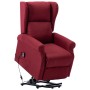 Sillón elevable tela rojo tinto de vidaXL, Sillones - Ref: Foro24-289733, Precio: 381,27 €, Descuento: %