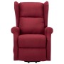 Sillón elevable tela rojo tinto de vidaXL, Sillones - Ref: Foro24-289733, Precio: 381,27 €, Descuento: %