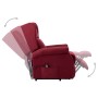 Sillón elevable tela rojo tinto de vidaXL, Sillones - Ref: Foro24-289733, Precio: 381,27 €, Descuento: %