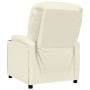 Cream White Faux Leather Recliner by vidaXL, Armchairs - Ref: Foro24-321305, Price: 232,99 €, Discount: %