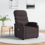 Sillón de masaje eléctrico tela marrón oscuro de vidaXL, Sillones de masaje eléctricos - Ref: Foro24-321231, Precio: 229,67 €...