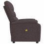 Sillón de masaje eléctrico tela marrón oscuro de vidaXL, Sillones de masaje eléctricos - Ref: Foro24-321231, Precio: 229,67 €...