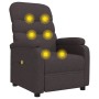 Sillón de masaje eléctrico tela marrón oscuro de vidaXL, Sillones de masaje eléctricos - Ref: Foro24-321231, Precio: 229,67 €...