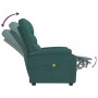 Sillón de masaje de tela verde oscuro de vidaXL, Sillones de masaje eléctricos - Ref: Foro24-321232, Precio: 238,94 €, Descue...