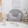 Hellgraues Kindersofa aus weichem Plüsch von vidaXL, Baby- und Kleinkindmöbel - Ref: Foro24-341762, Preis: 28,99 €, Rabatt: %