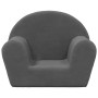 Anthrazitgraues weiches Plüsch-Kindersofa von vidaXL, Baby- und Kleinkindmöbel - Ref: Foro24-341763, Preis: 36,99 €, Rabatt: %