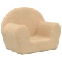 Cremefarbenes Kindersofa aus weichem Plüsch von vidaXL, Baby- und Kleinkindmöbel - Ref: Foro24-341764, Preis: 26,99 €, Rabatt: %