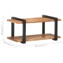 Mueble para TV de madera maciza de acacia 90x40x40 cm de vidaXL, Muebles TV - Ref: Foro24-320495, Precio: 90,48 €, Descuento: %