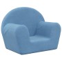 Blaues weiches Plüsch-Kindersofa von vidaXL, Baby- und Kleinkindmöbel - Ref: Foro24-341765, Preis: 26,35 €, Rabatt: %