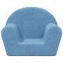 Blaues weiches Plüsch-Kindersofa von vidaXL, Baby- und Kleinkindmöbel - Ref: Foro24-341765, Preis: 26,35 €, Rabatt: %