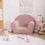 Rosafarbenes Kindersofa aus weichem Plüsch von vidaXL, Baby- und Kleinkindmöbel - Ref: Foro24-341766, Preis: 42,88 €, Rabatt: %