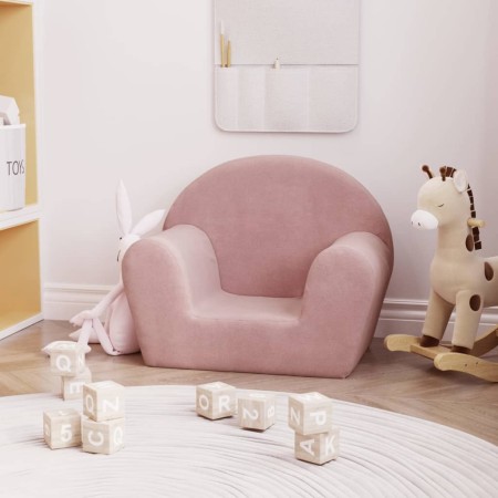 Pink Soft Plush Children's Sofa by vidaXL, Baby and Toddler Furniture - Ref: Foro24-341766, Price: 42,99 €, Discount: %