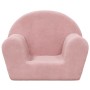 Rosafarbenes Kindersofa aus weichem Plüsch von vidaXL, Baby- und Kleinkindmöbel - Ref: Foro24-341766, Preis: 42,88 €, Rabatt: %