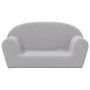 2-Sitzer-Kindersofa hellgrauer weicher Plüsch von vidaXL, Baby- und Kleinkindmöbel - Ref: Foro24-341768, Preis: 39,08 €, Raba...