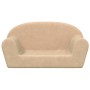 Cremefarbenes 2-Sitzer-Kindersofa aus weichem Plüsch von vidaXL, Baby- und Kleinkindmöbel - Ref: Foro24-341770, Preis: 33,41 ...