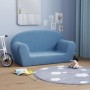 2-Sitzer-Kindersofa aus weichem blauem Plüsch von vidaXL, Baby- und Kleinkindmöbel - Ref: Foro24-341771, Preis: 38,99 €, Raba...