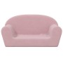 Pink Soft Plush 2 Seater Kids Sofa by vidaXL, Baby and Toddler Furniture - Ref: Foro24-341772, Price: 46,50 €, Discount: %