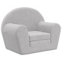 Sofá cama infantil felpa suave gris claro de vidaXL, Mobiliario para bebés y niños pequeños - Ref: Foro24-341774, Precio: 40,...