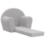 Sofá cama infantil felpa suave gris claro de vidaXL, Mobiliario para bebés y niños pequeños - Ref: Foro24-341774, Precio: 40,...