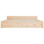 Estructura de cama madera maciza 180x200 cm de vidaXL, Camas y somieres - Ref: Foro24-815059, Precio: 102,11 €, Descuento: %