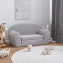 Sofá cama infantil 2 plazas felpa suave gris claro de vidaXL, Mobiliario para bebés y niños pequeños - Ref: Foro24-341780, Pr...