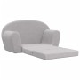 Sofá cama infantil 2 plazas felpa suave gris claro de vidaXL, Mobiliario para bebés y niños pequeños - Ref: Foro24-341780, Pr...