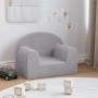 Sofá para niños felpa suave gris claro de vidaXL, Mobiliario para bebés y niños pequeños - Ref: Foro24-341786, Precio: 27,99 ...