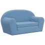 Blue soft plush 2-seater children's sofa bed by vidaXL, Baby and Toddler Furniture - Ref: Foro24-341783, Price: 69,61 €, Disc...