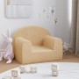 Cremefarbenes Kindersofa aus weichem Plüsch von vidaXL, Baby- und Kleinkindmöbel - Ref: Foro24-341788, Preis: 25,54 €, Rabatt: %