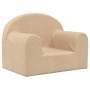 Cremefarbenes Kindersofa aus weichem Plüsch von vidaXL, Baby- und Kleinkindmöbel - Ref: Foro24-341788, Preis: 25,54 €, Rabatt: %