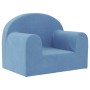 Blue soft plush children's sofa by vidaXL, Baby and Toddler Furniture - Ref: Foro24-341789, Price: 28,99 €, Discount: %