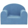 Blue soft plush children's sofa by vidaXL, Baby and Toddler Furniture - Ref: Foro24-341789, Price: 28,99 €, Discount: %