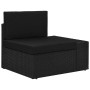 Corner sectional sofa left armrest black PE rattan by vidaXL, Modular outdoor sofas - Ref: Foro24-49499, Price: 96,99 €, Disc...